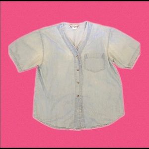 Vintage COTTON EXPRESS denim button up shirt